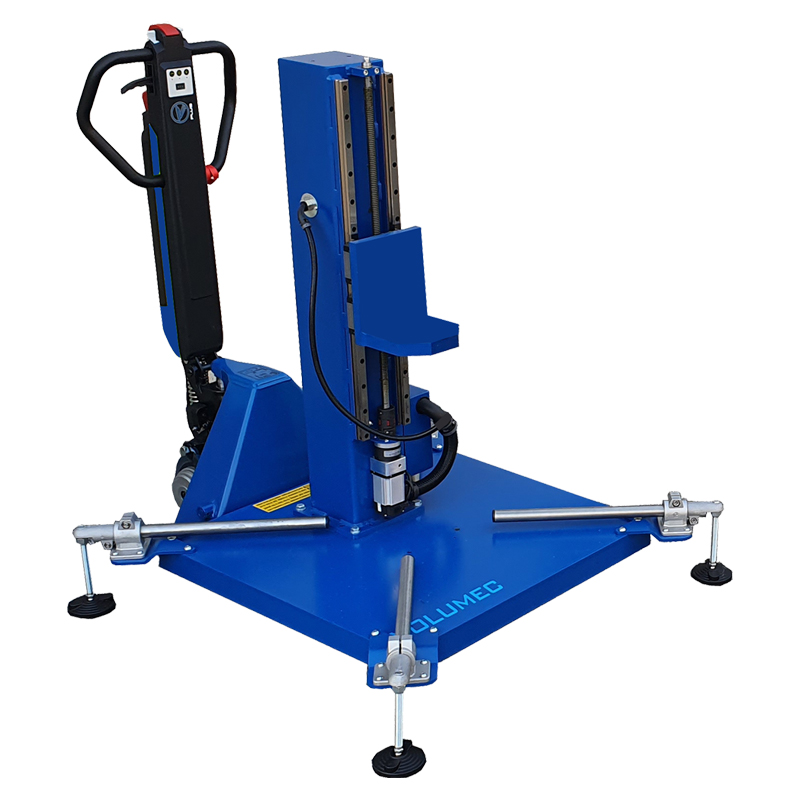 DESCRIPTION - CSM002-2WD :  TROLLEY WITH ADJUSTABLE LIFTING COLUMN