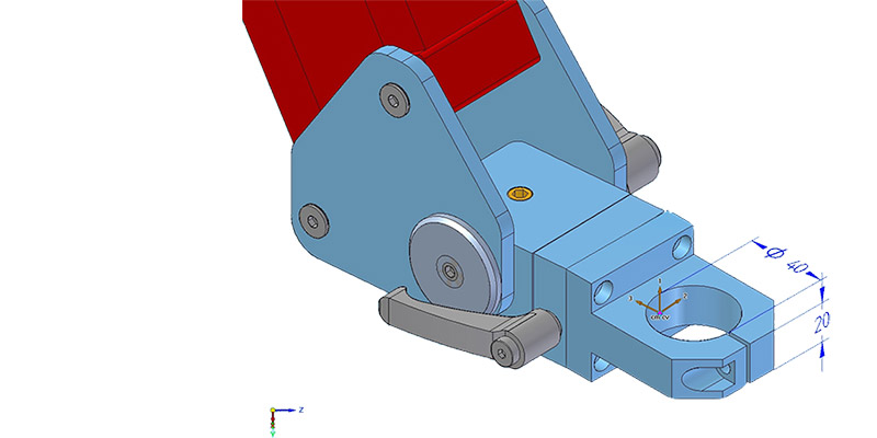 Balanced Articulated Arm - T40 - TERMINAL FIXING TOOL DIAMETER 40 mm