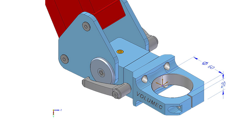 Braccio Articolato Bilanciato - T60 - TERMINALE DI FISSAGGIO PER UTENSILI FINO A DIAMETRO 60 mm